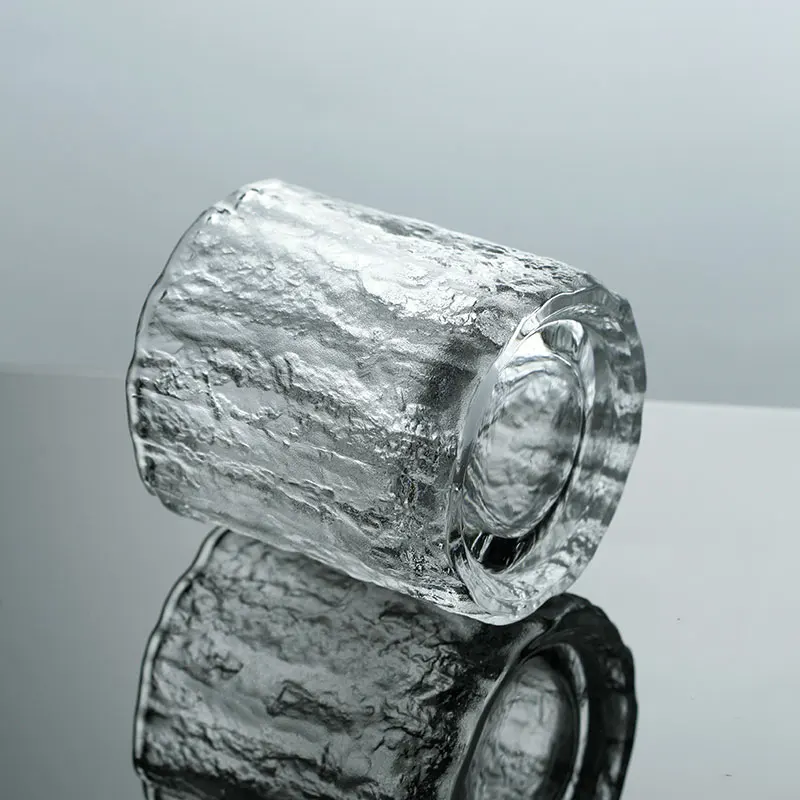 Beautiful Glass With Ice Design Tokyo Ice Luxury Drinking Cup Beverageware