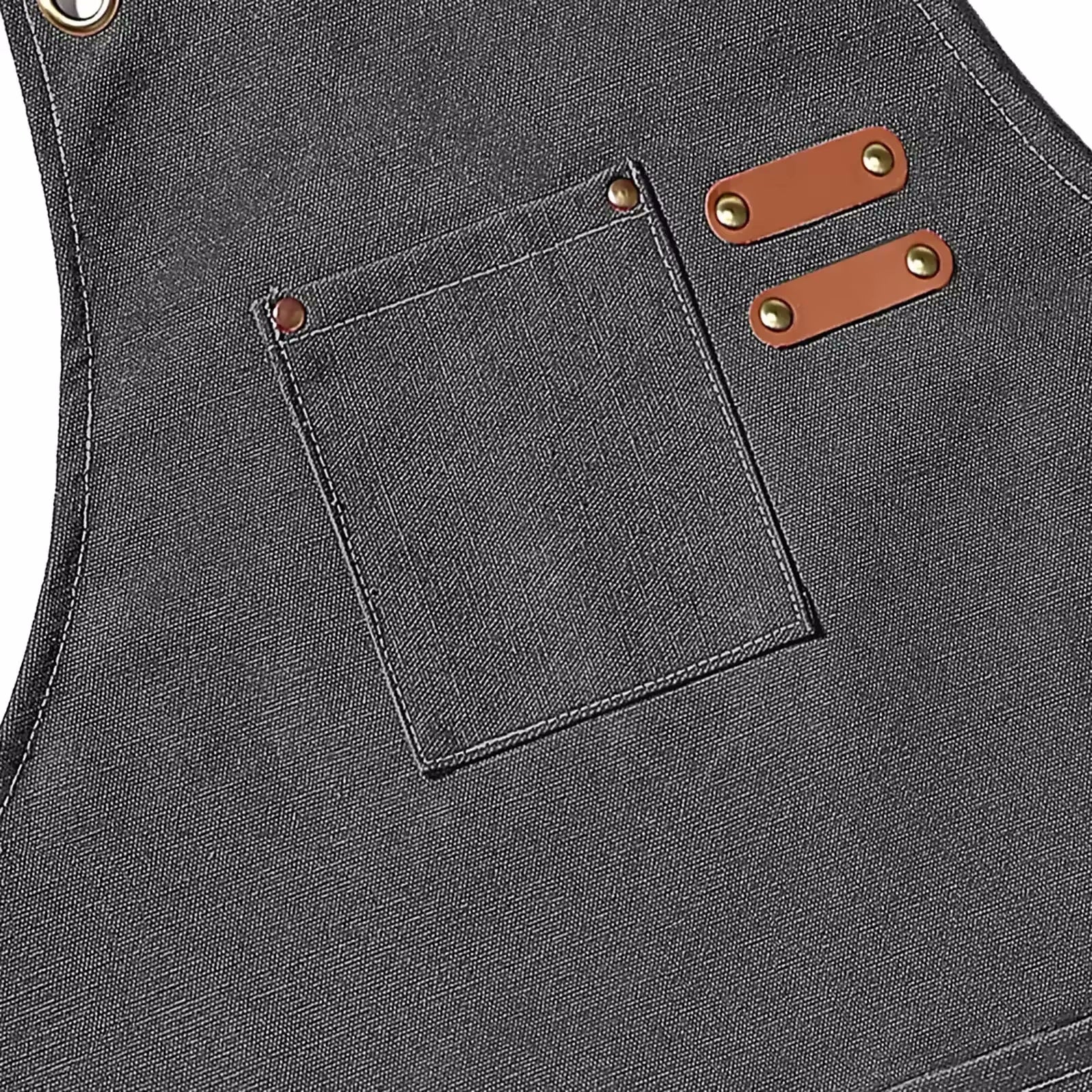 Close Up Canvas Detail Cloth Apron Pocket Design