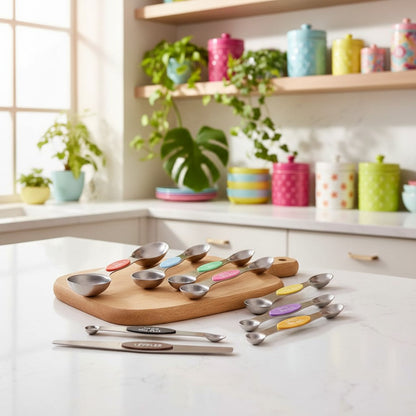 Dopamine Decor Colorful Kitchen Utensils Double Headed Measuring Spoon Set