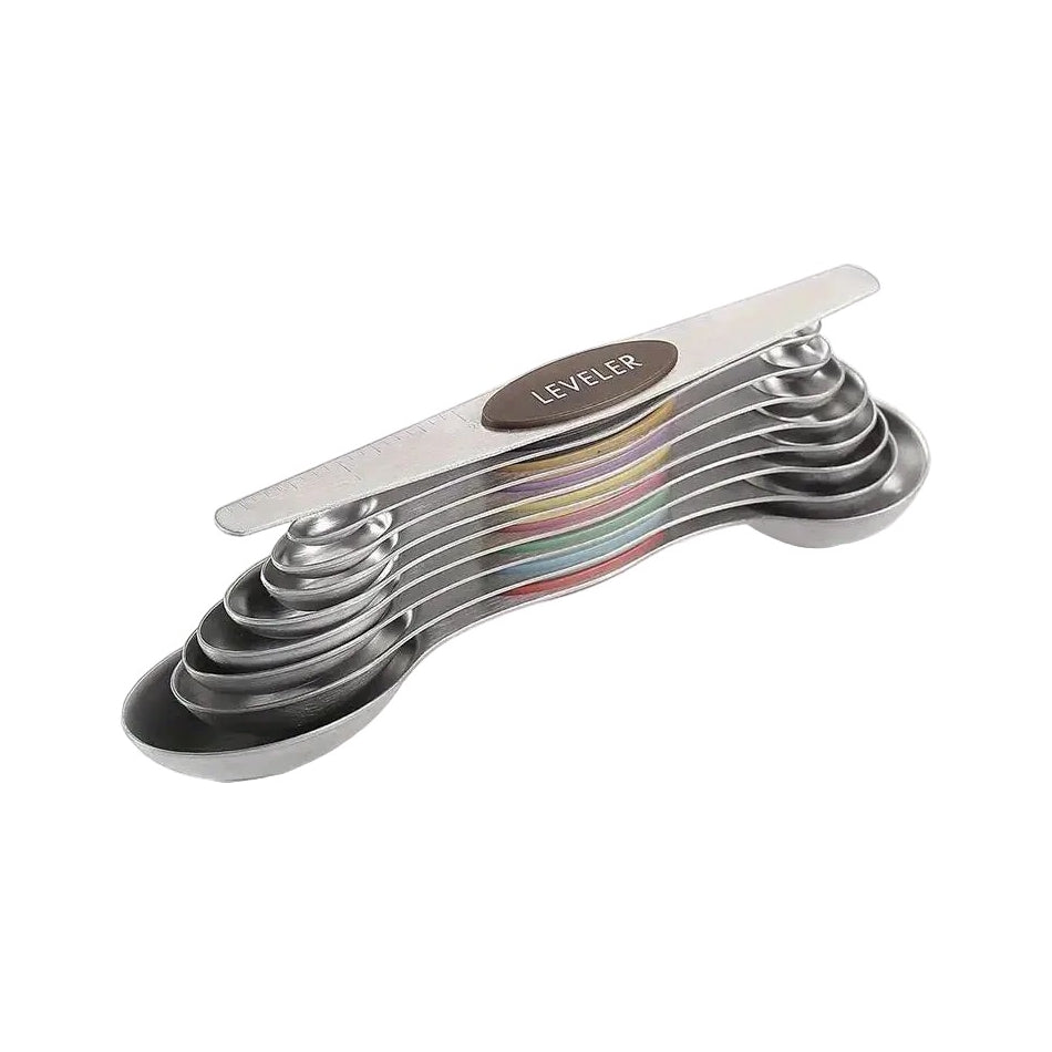 Colorful Measuring Spoon Set Magnetic Dual Ended Chefs Tools