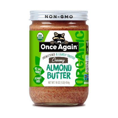 Once Again Organic Lightly Toasted Almond Butter Creamy 16oz