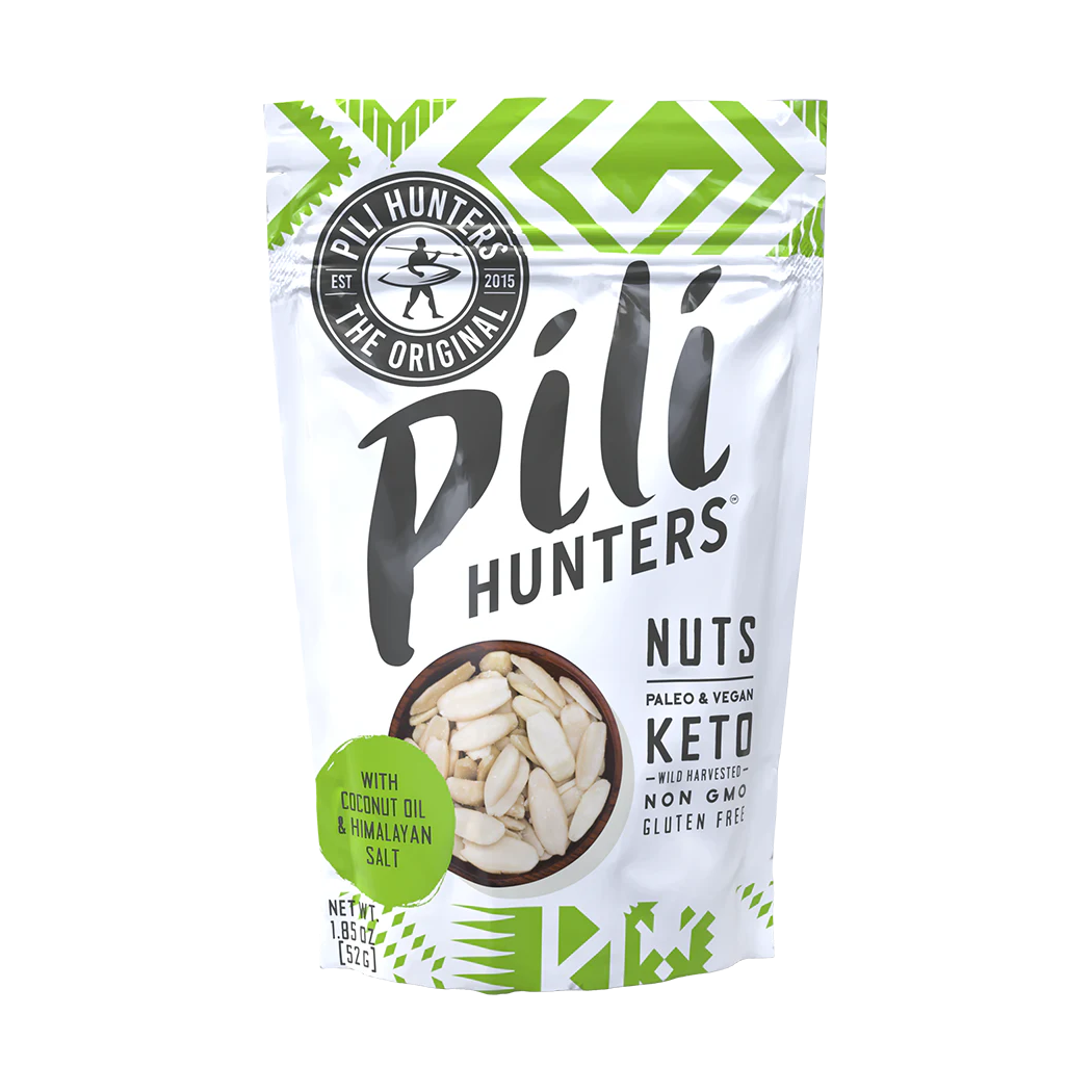 Pili Hunters Nuts With Coconut Oil & Himalayan Salt 1.85oz Bag