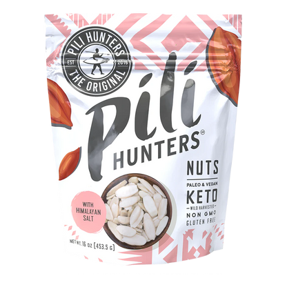 Pili Hunters Nuts With Himalayan Salt 16oz 1lb Bag