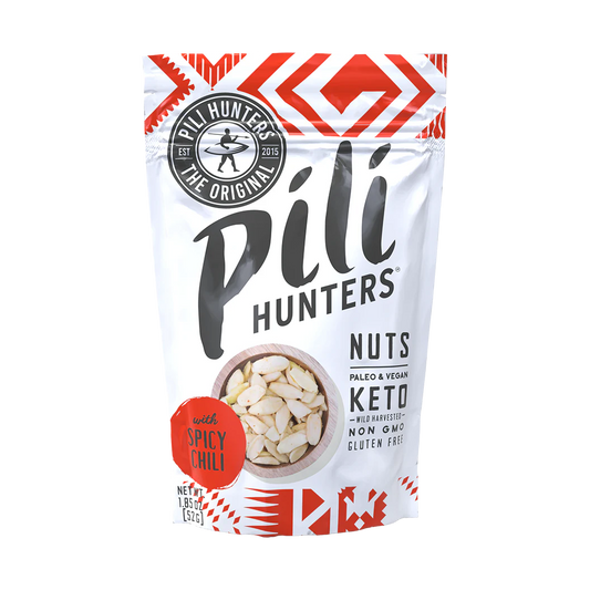 Pili Hunters Nuts With Spicy Chili 1.85oz Bag
