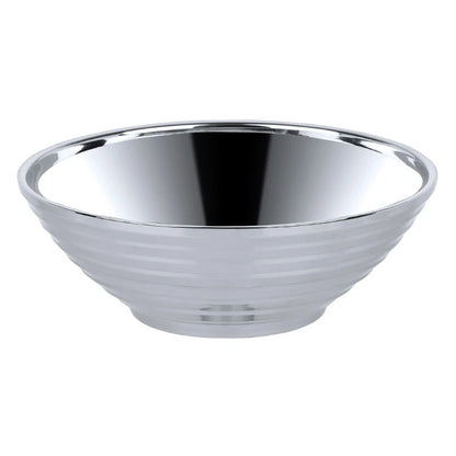Glam Stainless Steel Insulated Colorful Silver Noodle Bowl