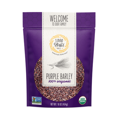 1000 Springs Mill Organic Purple Barley 16oz