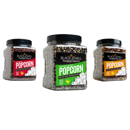 Black Jewel Naturally Colorful Popcorn Kernel Varieties Crimson Black Native Mix In Pantry Friendly Containers