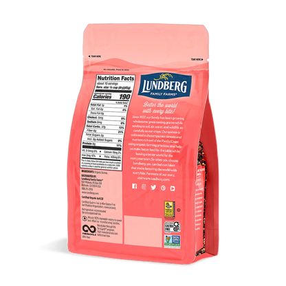 Lundberg TriColor Quinoa Blend Organic Whole Grain Nutrition Facts Gluten Free Ingredients