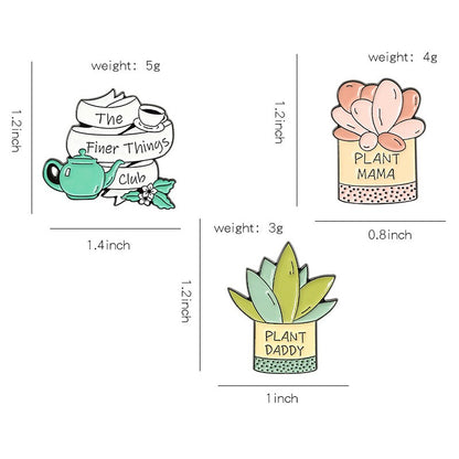 Size Measurements Of Plant Parent Lapel Pins