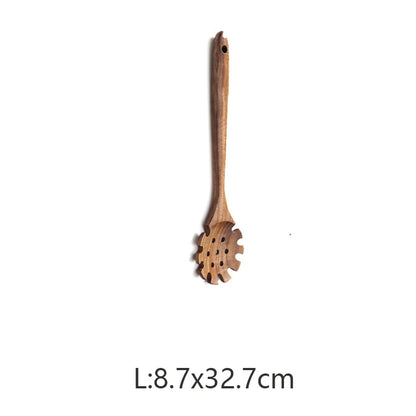 Teak Wood Cooking Utensil L Pasta Server