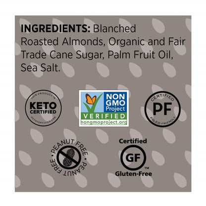Non-GMO Barney Butter Smooth Almond Butter Ingredients