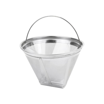 Stainless Steel Reusable No. 4 Cone Coffee Filter Basket
