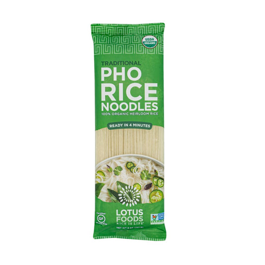 Lotus Foods Organic Traditional Pho Rice Noodles 8oz